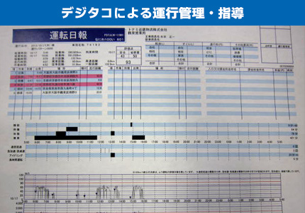 デジタコによる運行管理・指導